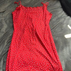 Pretty red spring dress